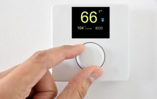 thermostat set to 66 degrees during AC maintenance Decatur GA